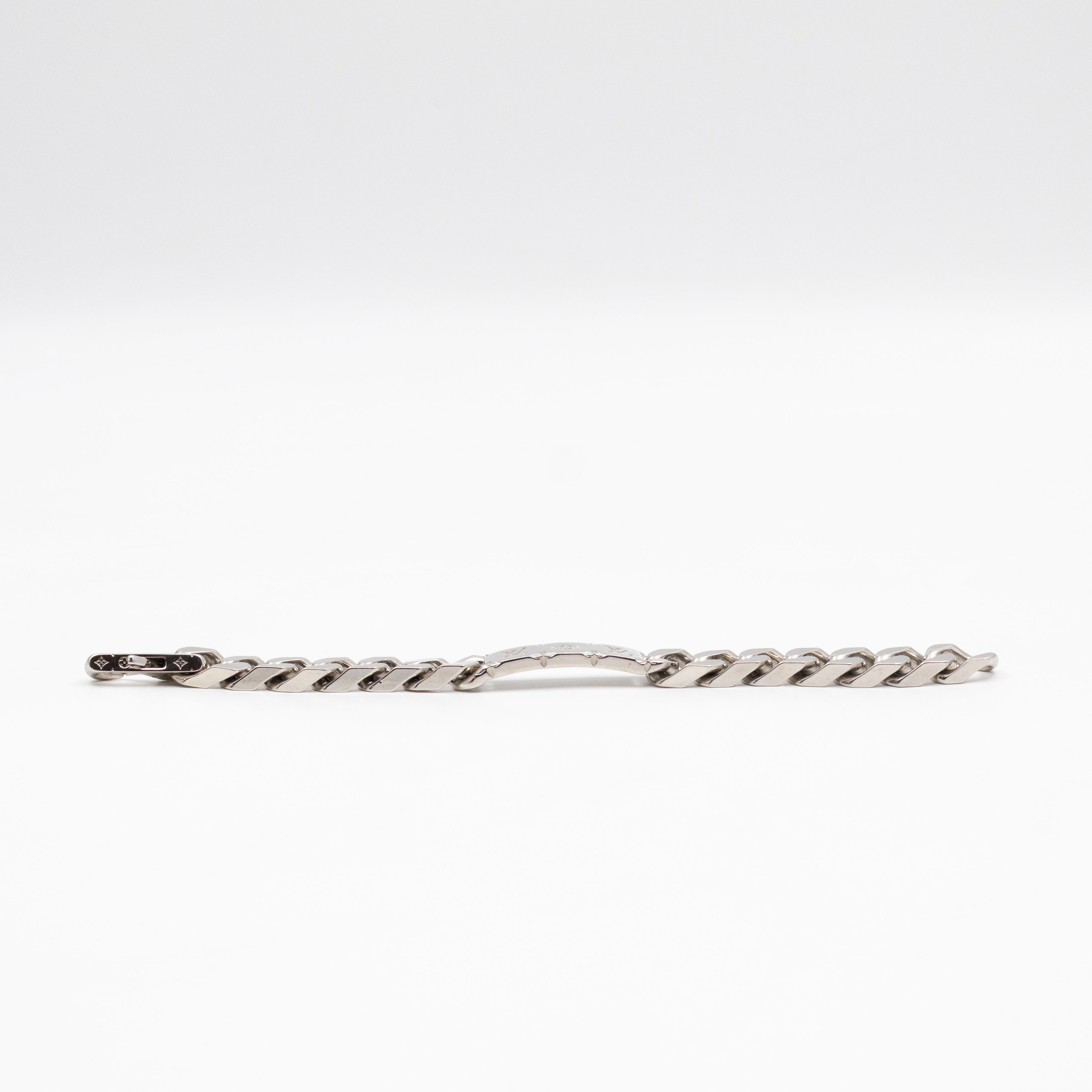 Monogram Chain Bracelet M Silver