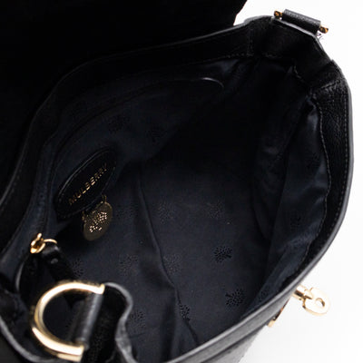 Mini Alexa Black Goatskin Leather