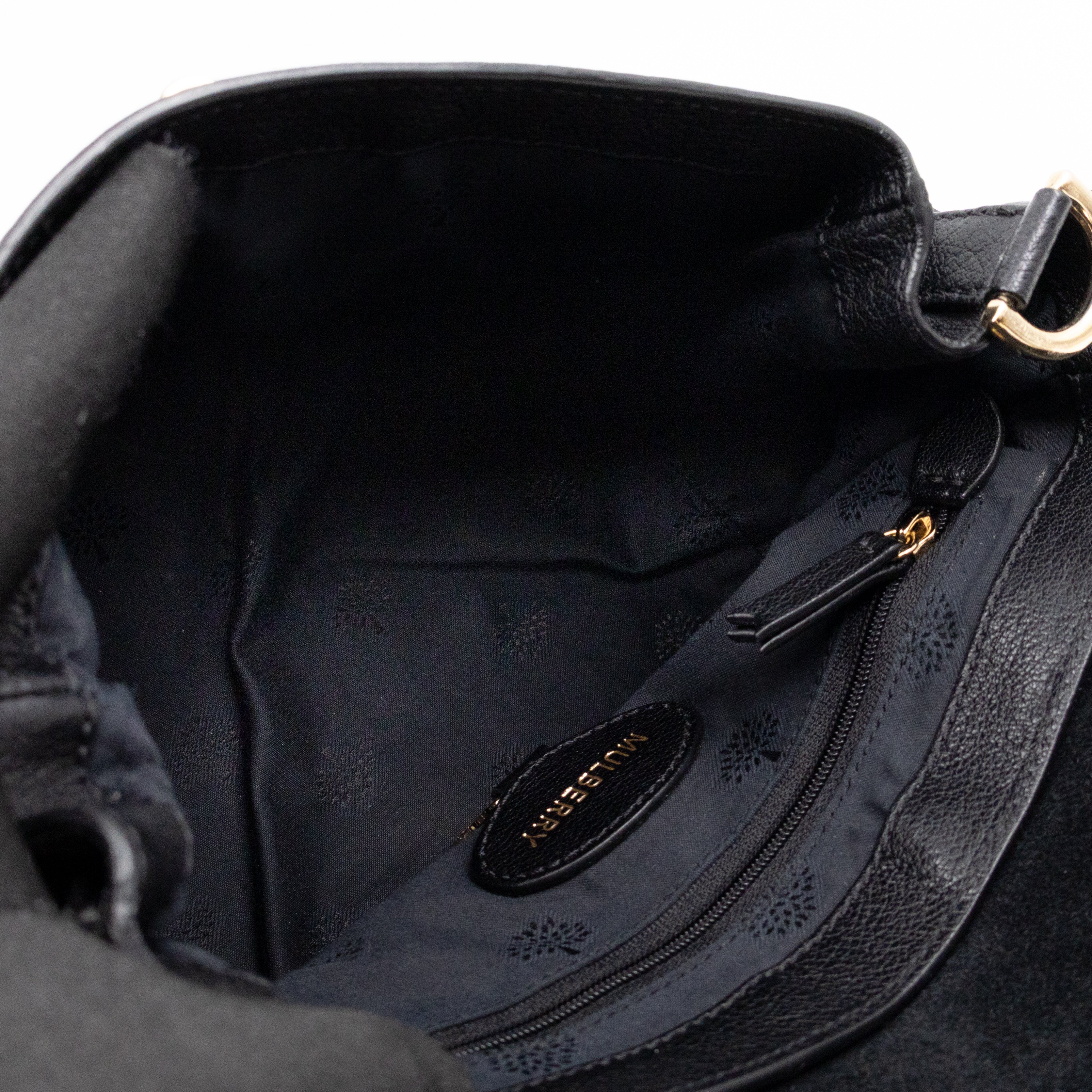 Mini Alexa Black Goatskin Leather