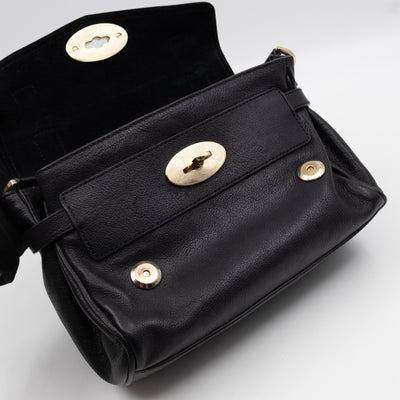 Mini Alexa Black Goatskin Leather