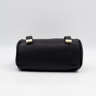 Mini Alexa Black Goatskin Leather