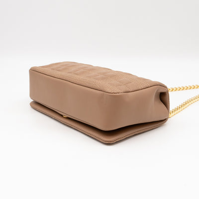 Small Lola Crossbody Bag Nude Quilted Leather