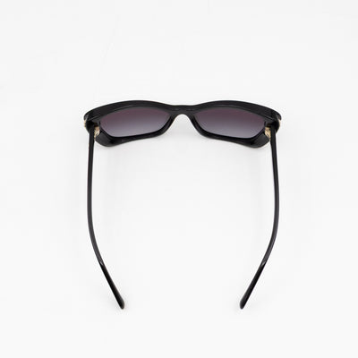 Cat Eye Sunglasses with Pearls Black