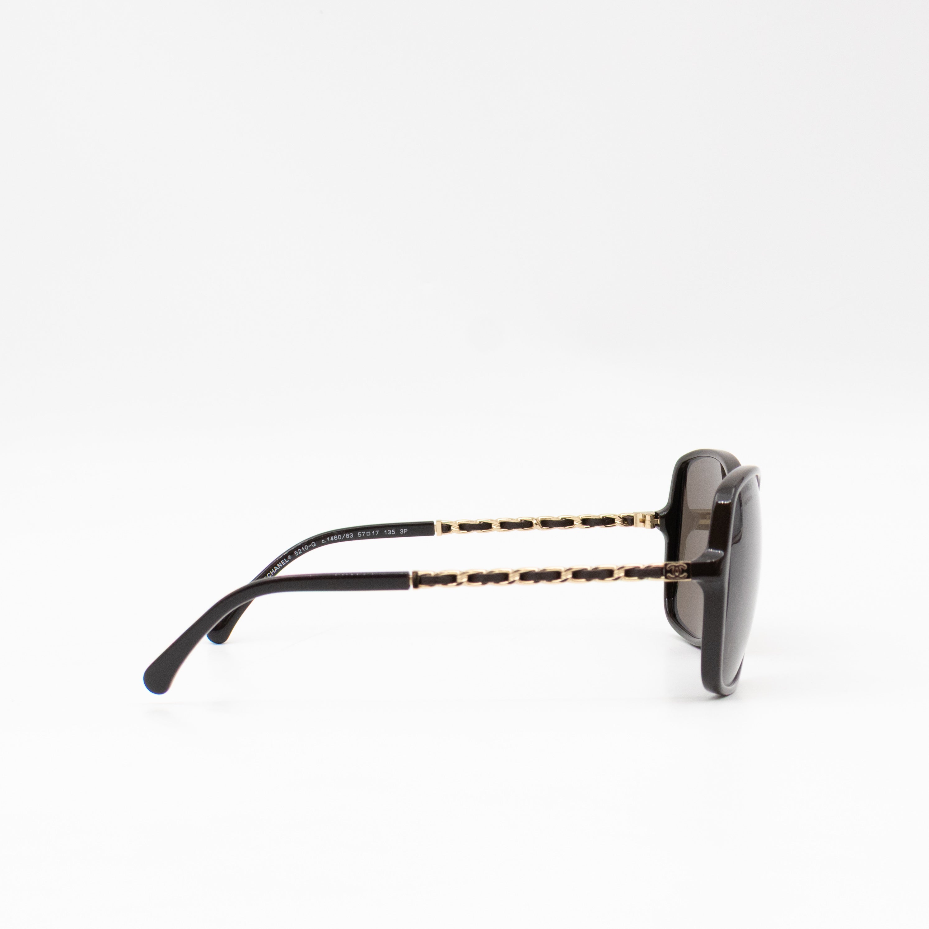 Square Sunglasses With Chanel Chain