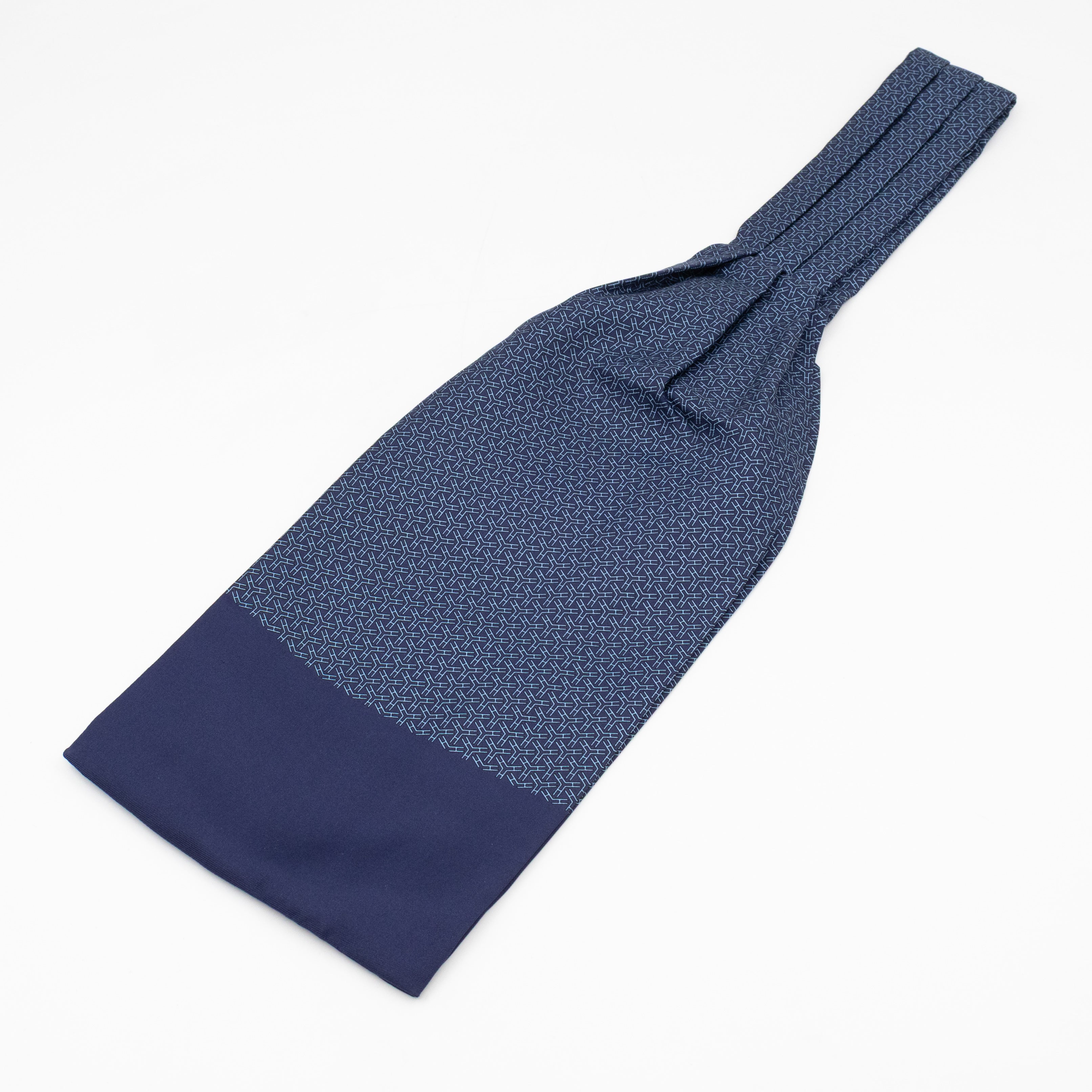 Ascot Silk Scarf Navy
