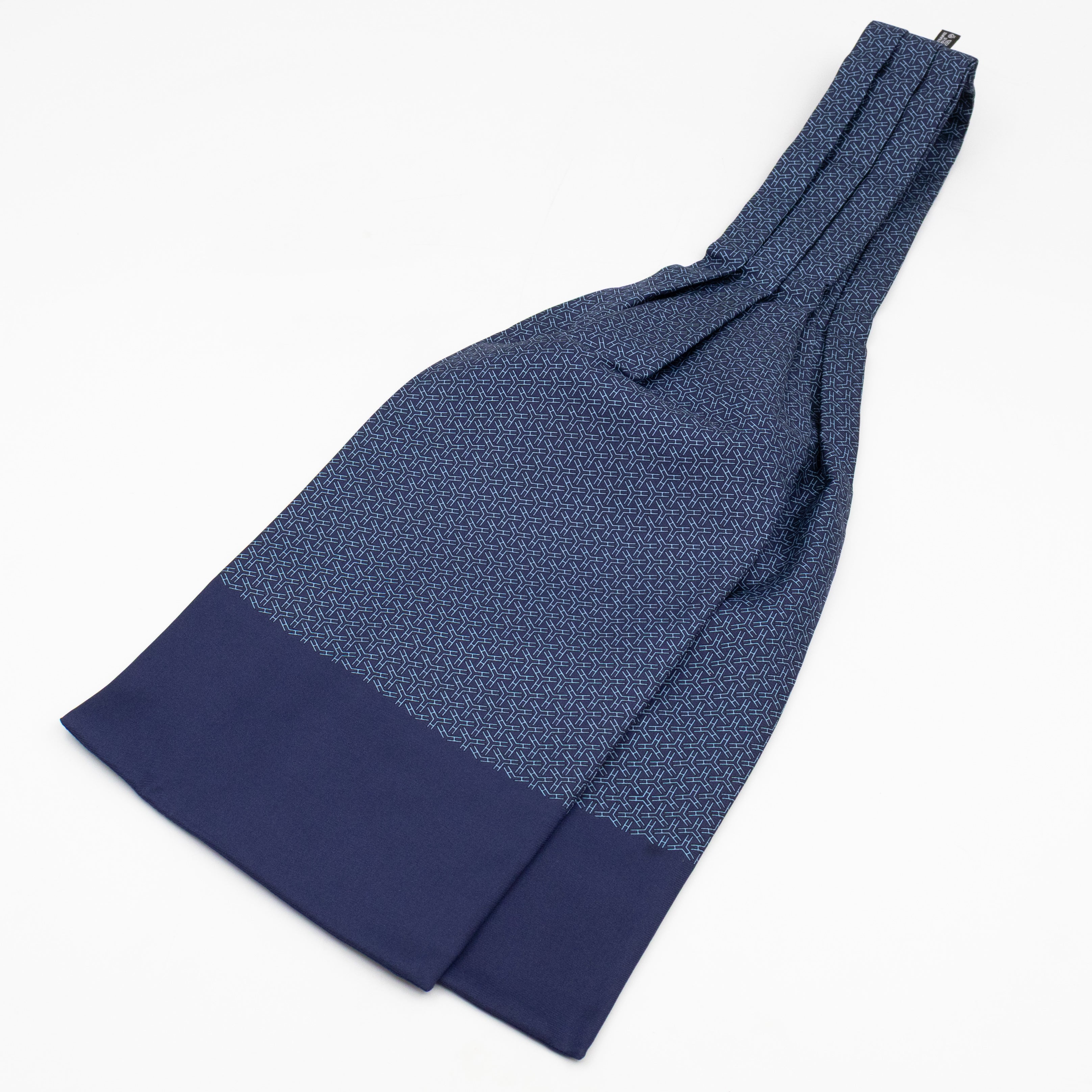 Ascot Silk Scarf Navy