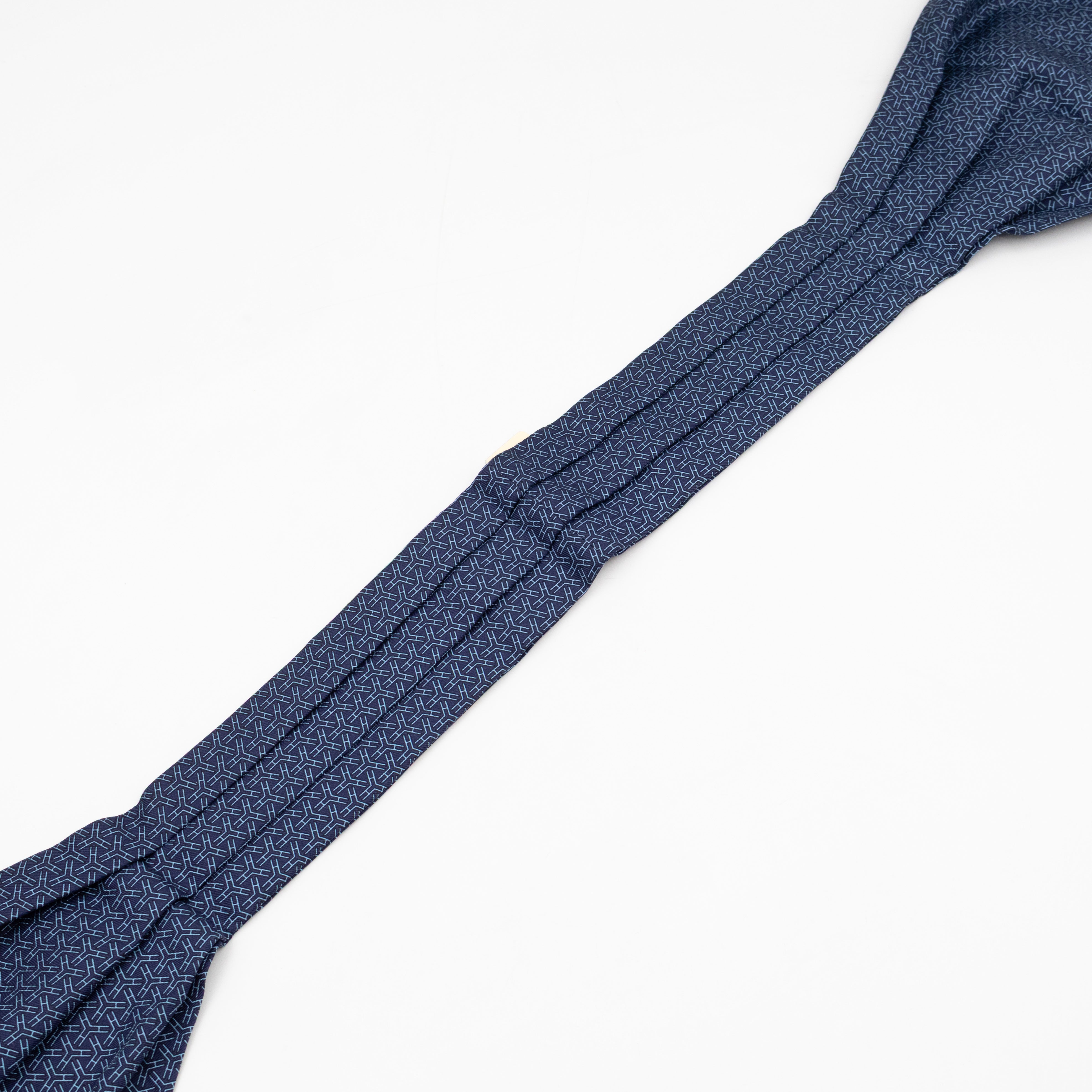 Ascot Silk Scarf Navy
