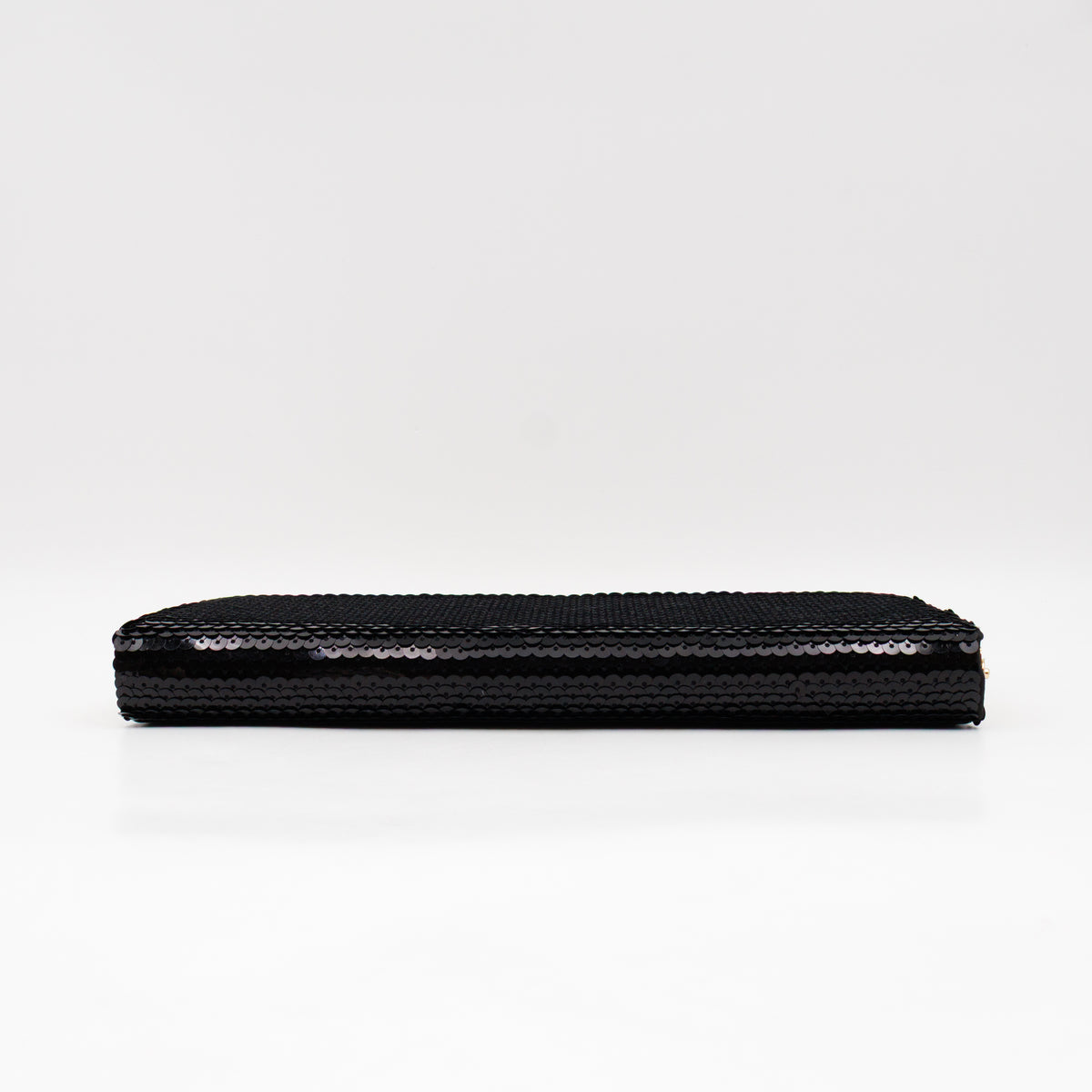 Broadway Clutch Black Sequins Satin