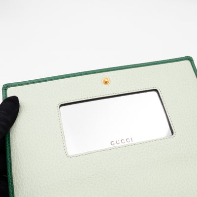 Bi-color GG Marmont Wallet On Chain Green Leather