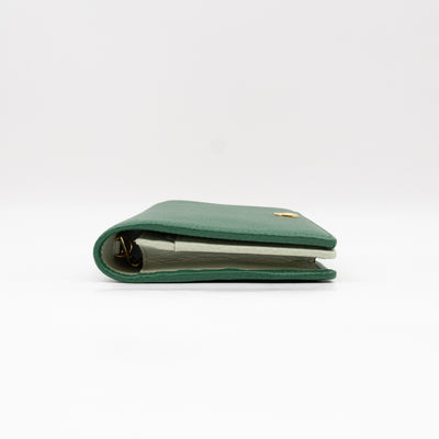 Bi-color GG Marmont Wallet On Chain Green Leather