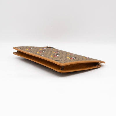 Gucci x Disney Clutch Brown GG Supreme Mickey Mouse