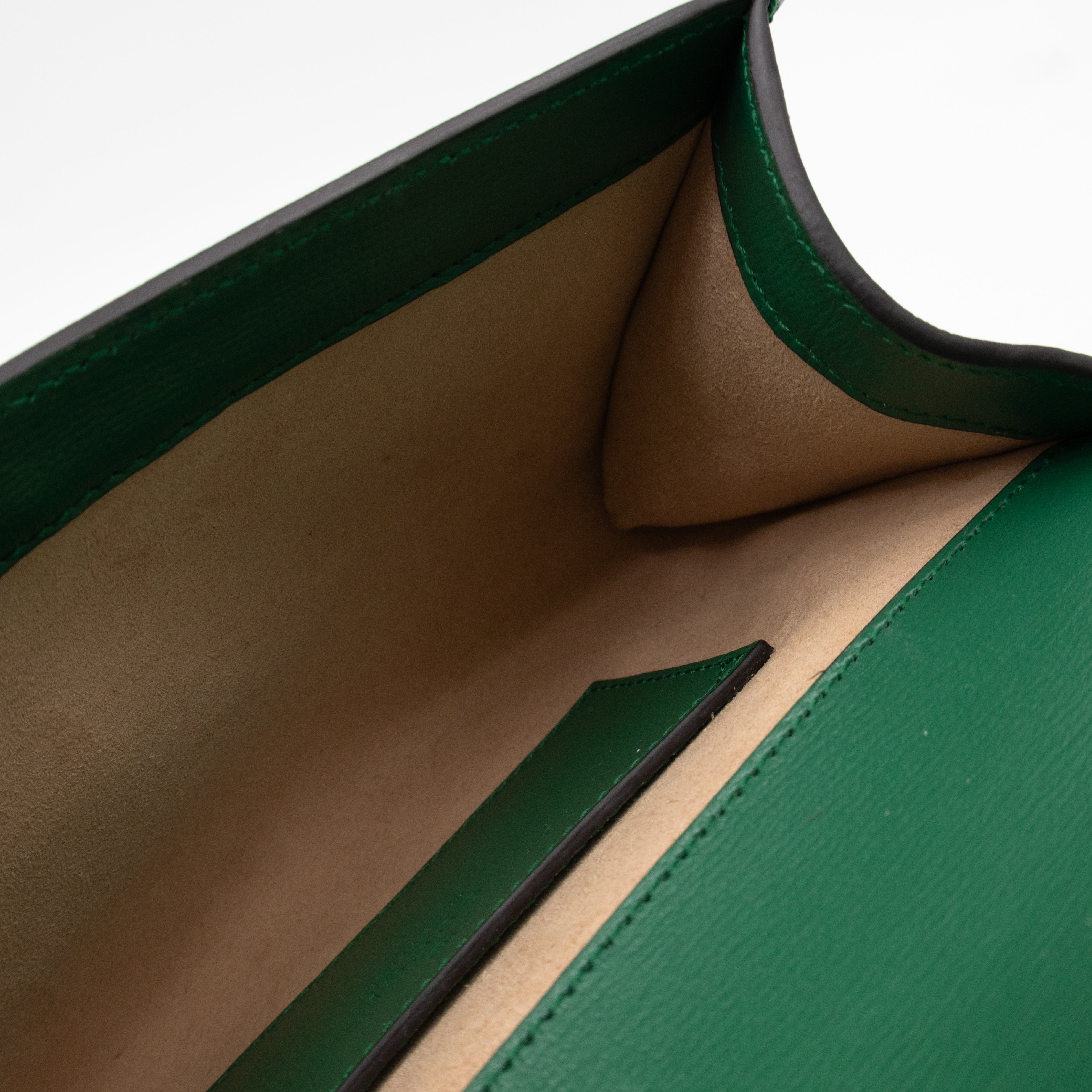Horsebit 1955 Mini Crossbody Bag Green Leather