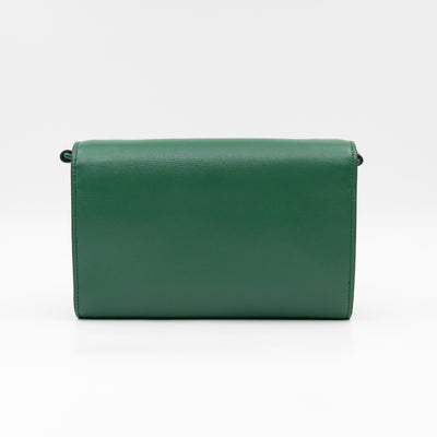 Horsebit 1955 Mini Crossbody Bag Green Leather