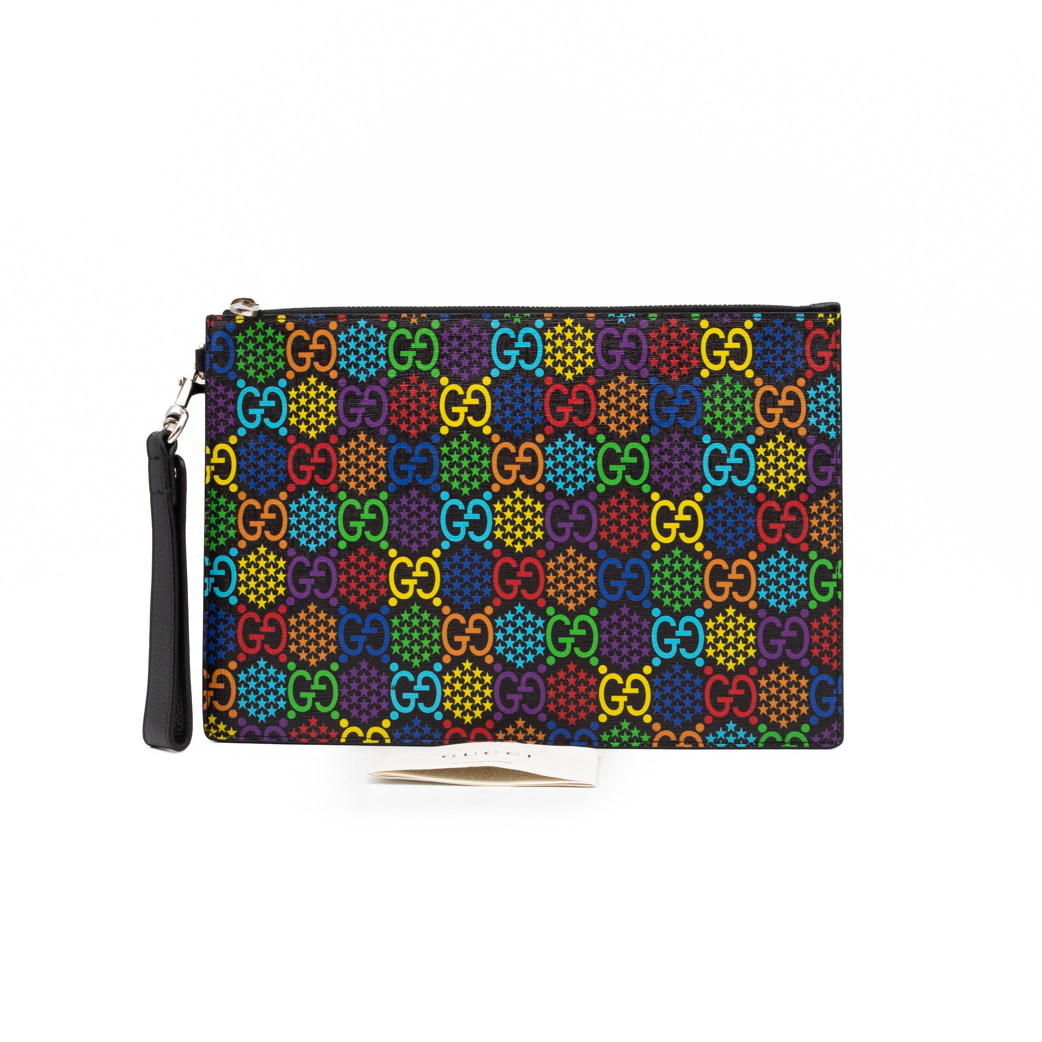 Wristlet Pouch GG Psychedelic Canvas