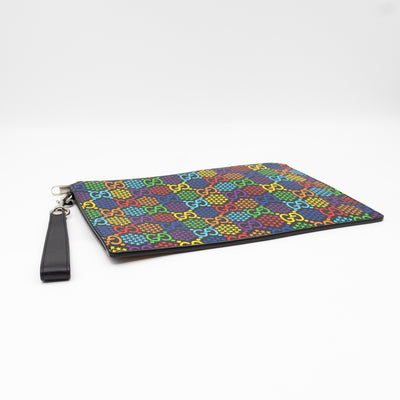 Wristlet Pouch GG Psychedelic Canvas
