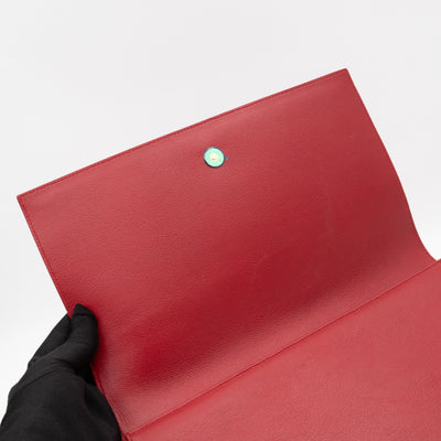 Belle De Jour Clutch Leather Red