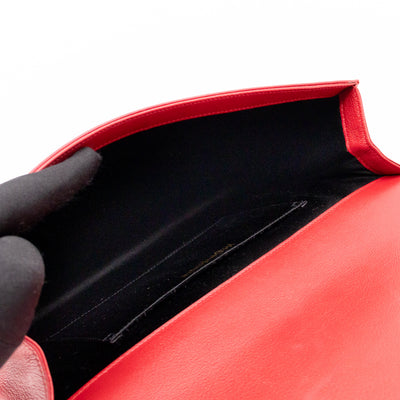 Belle De Jour Clutch Leather Red