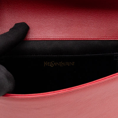 Belle De Jour Clutch Leather Red