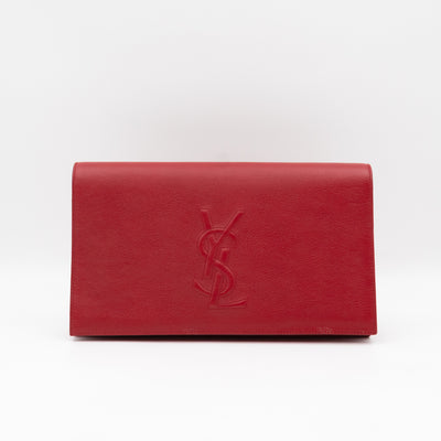 Belle De Jour Clutch Leather Red