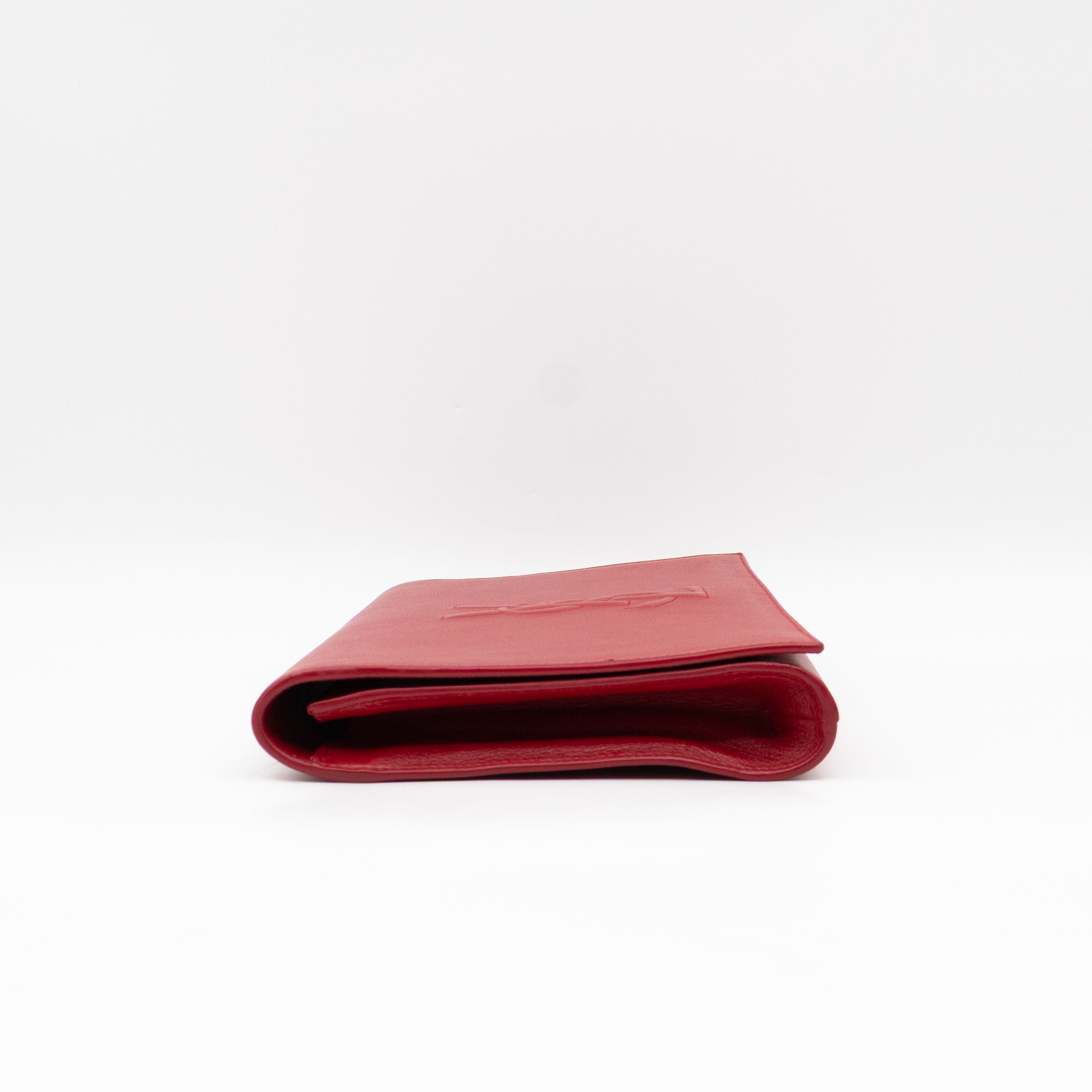 Belle De Jour Clutch Leather Red