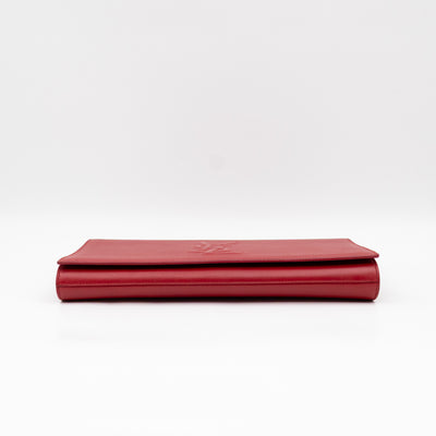 Belle De Jour Clutch Leather Red