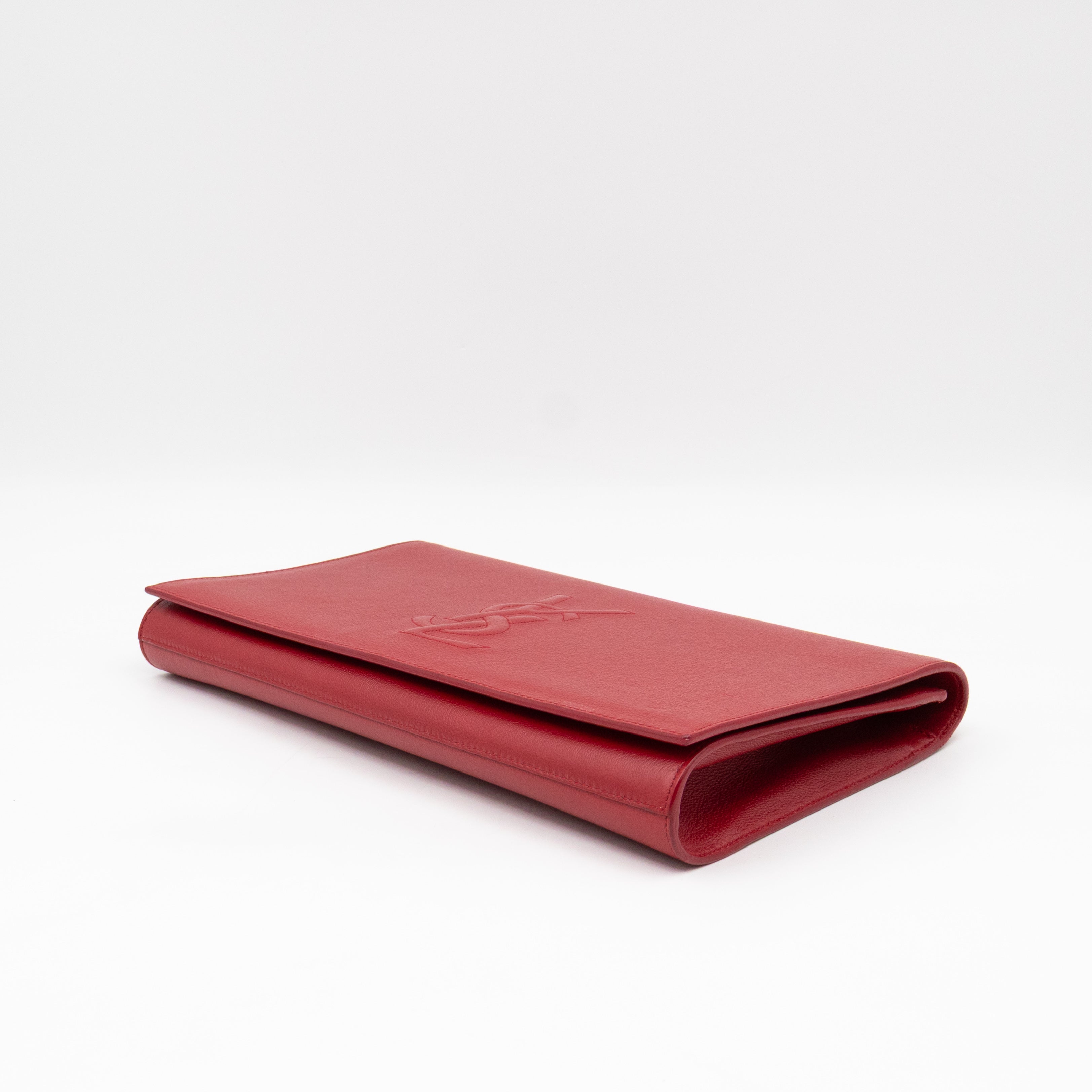 Belle De Jour Clutch Leather Red