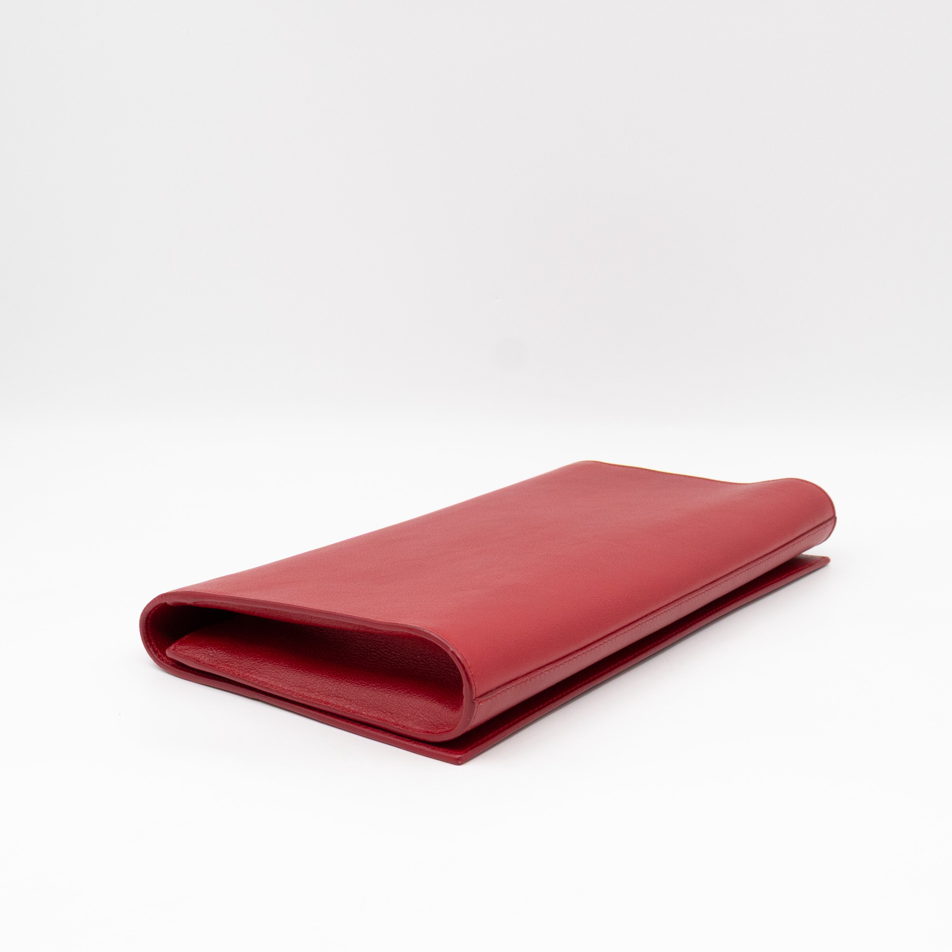 Belle De Jour Clutch Leather Red