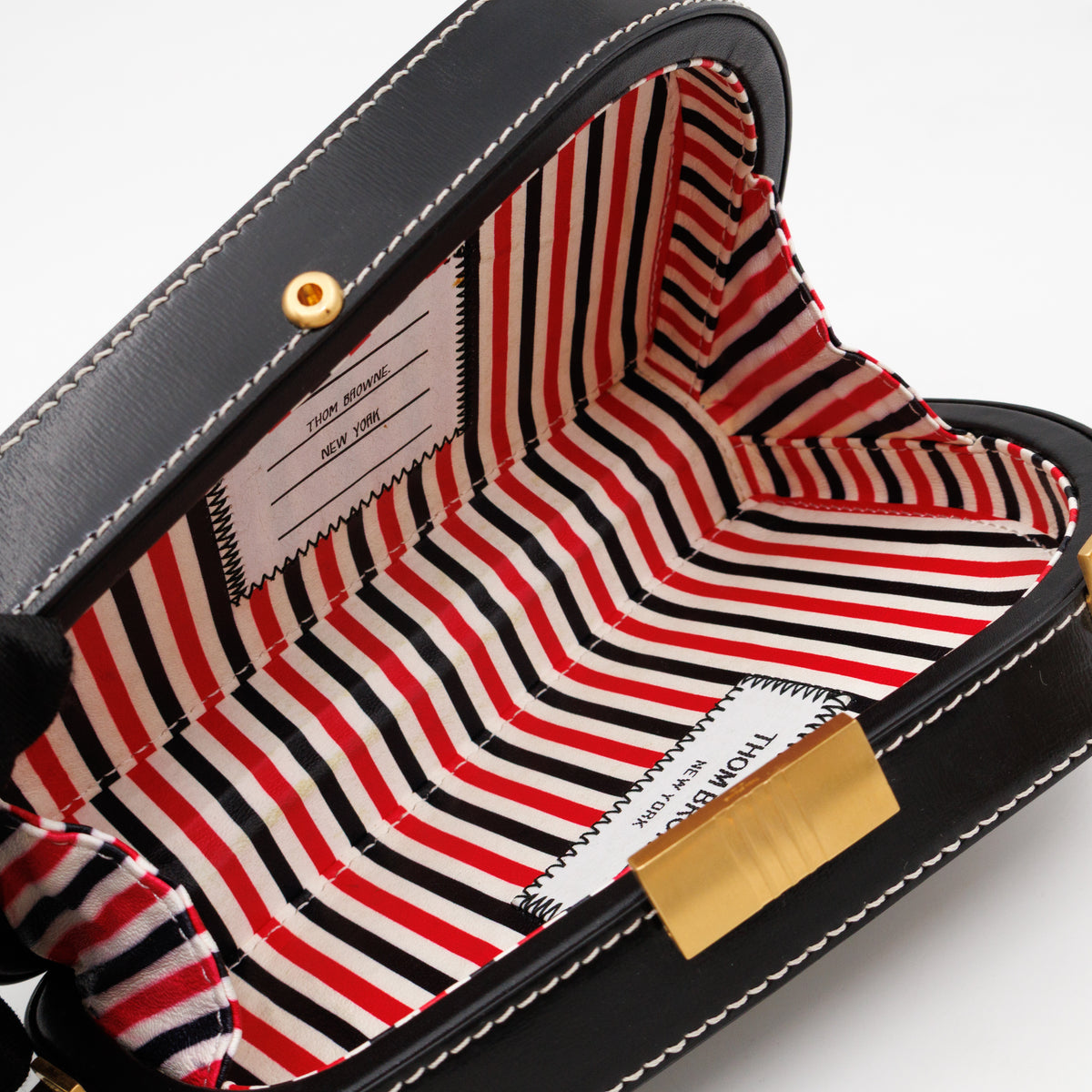 Whale Icon Clutch Bag Black Calfskin