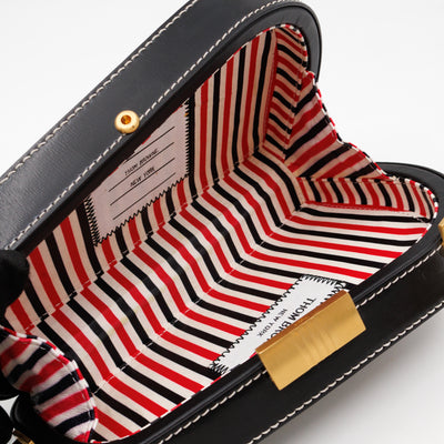 Whale Icon Clutch Bag Black Calfskin