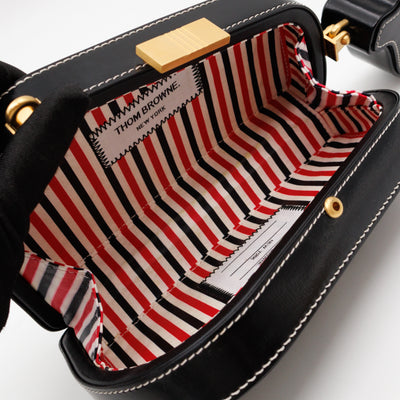 Whale Icon Clutch Bag Black Calfskin