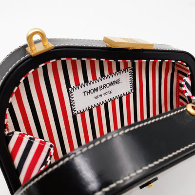 Whale Icon Clutch Bag Black Calfskin
