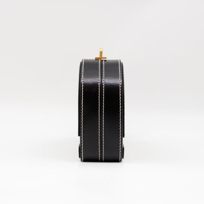 Whale Icon Clutch Bag Black Calfskin