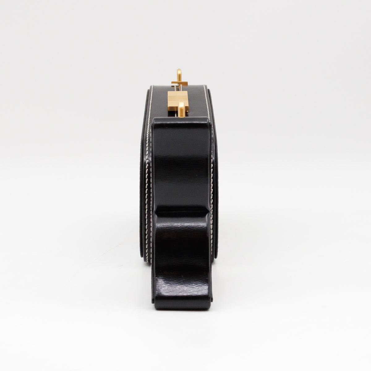Whale Icon Clutch Bag Black Calfskin