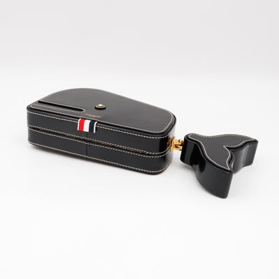 Whale Icon Clutch Bag Black Calfskin
