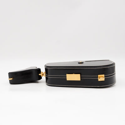 Whale Icon Clutch Bag Black Calfskin