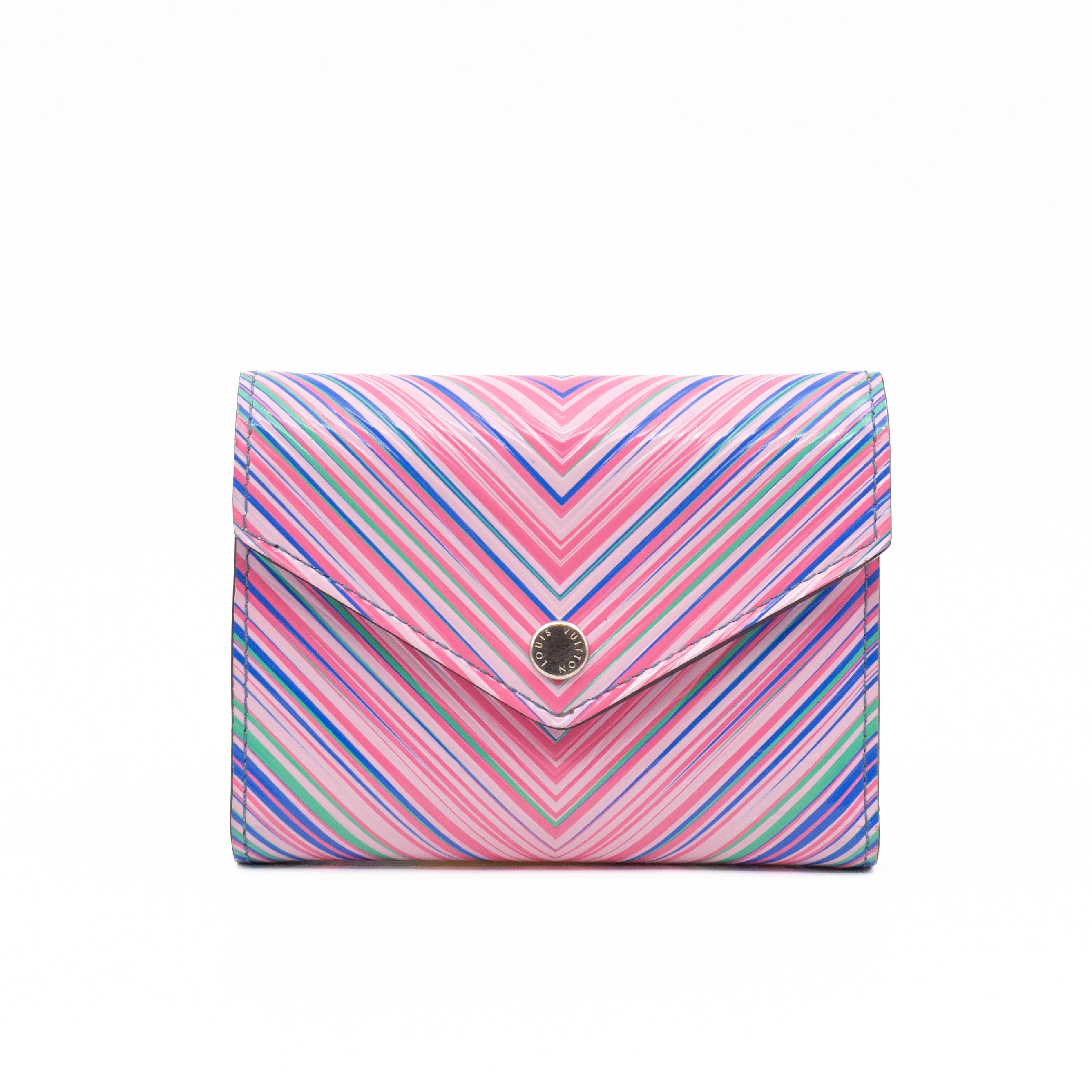 Victorine Wallet Epi Tropical Blue Rose