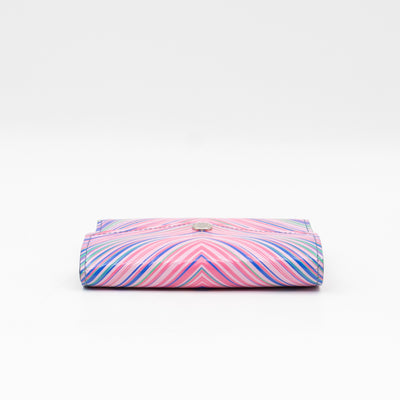 Victorine Wallet Epi Tropical Blue Rose