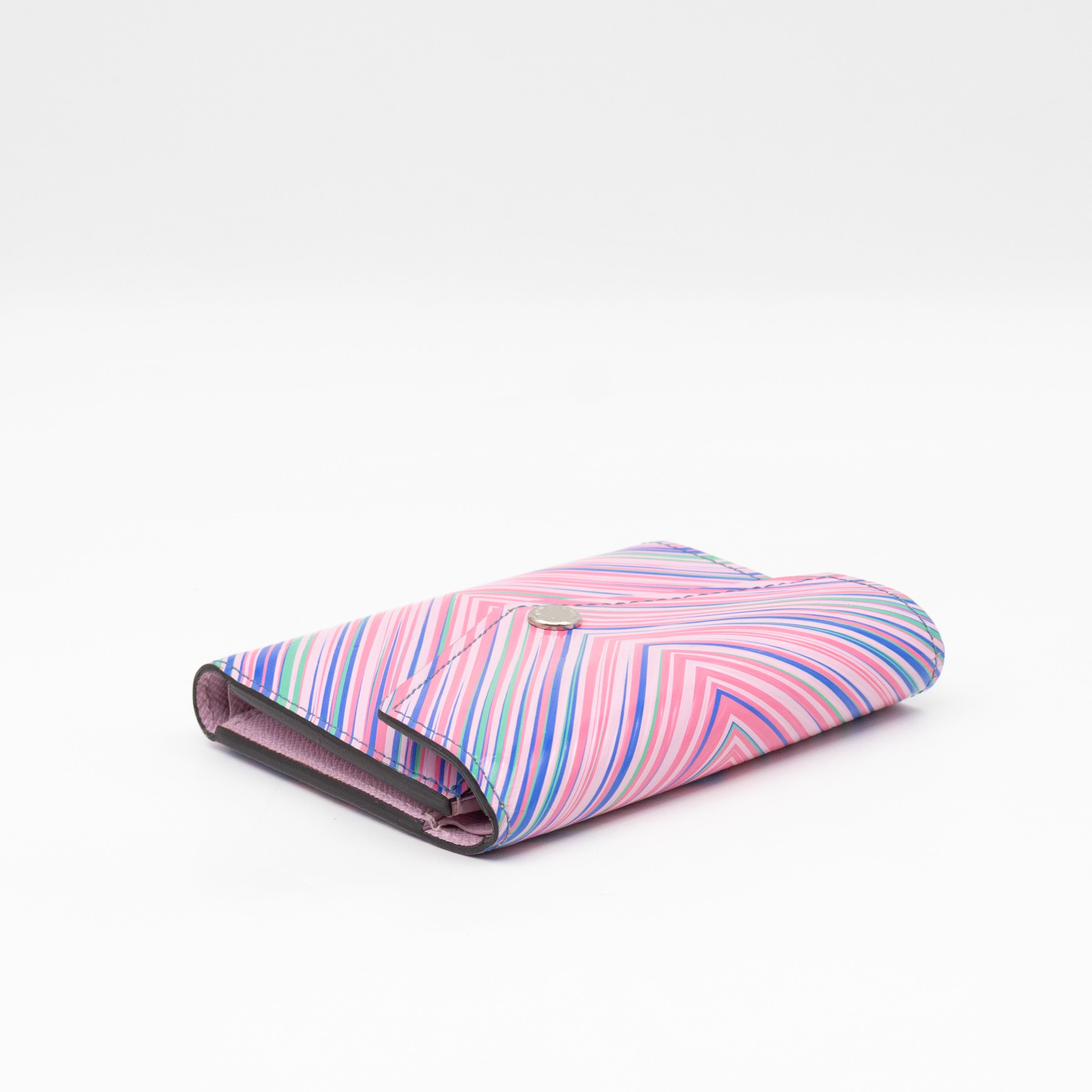 Victorine Wallet Epi Tropical Blue Rose