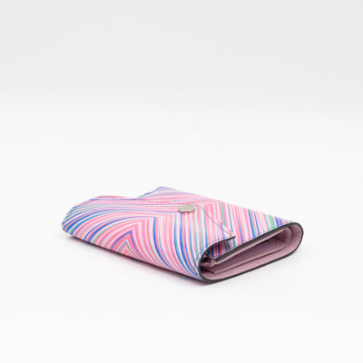 Victorine Wallet Epi Tropical Blue Rose