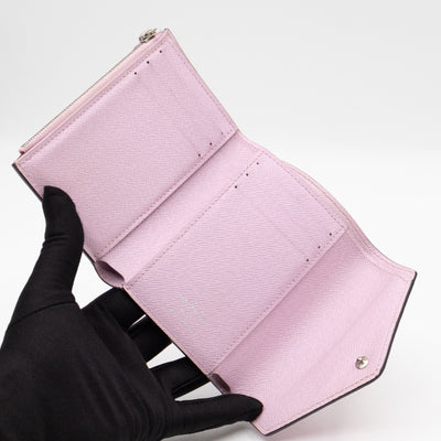 Victorine Wallet Epi Tropical Blue Rose