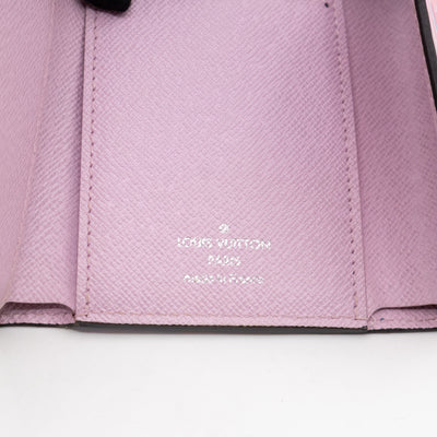 Victorine Wallet Epi Tropical Blue Rose