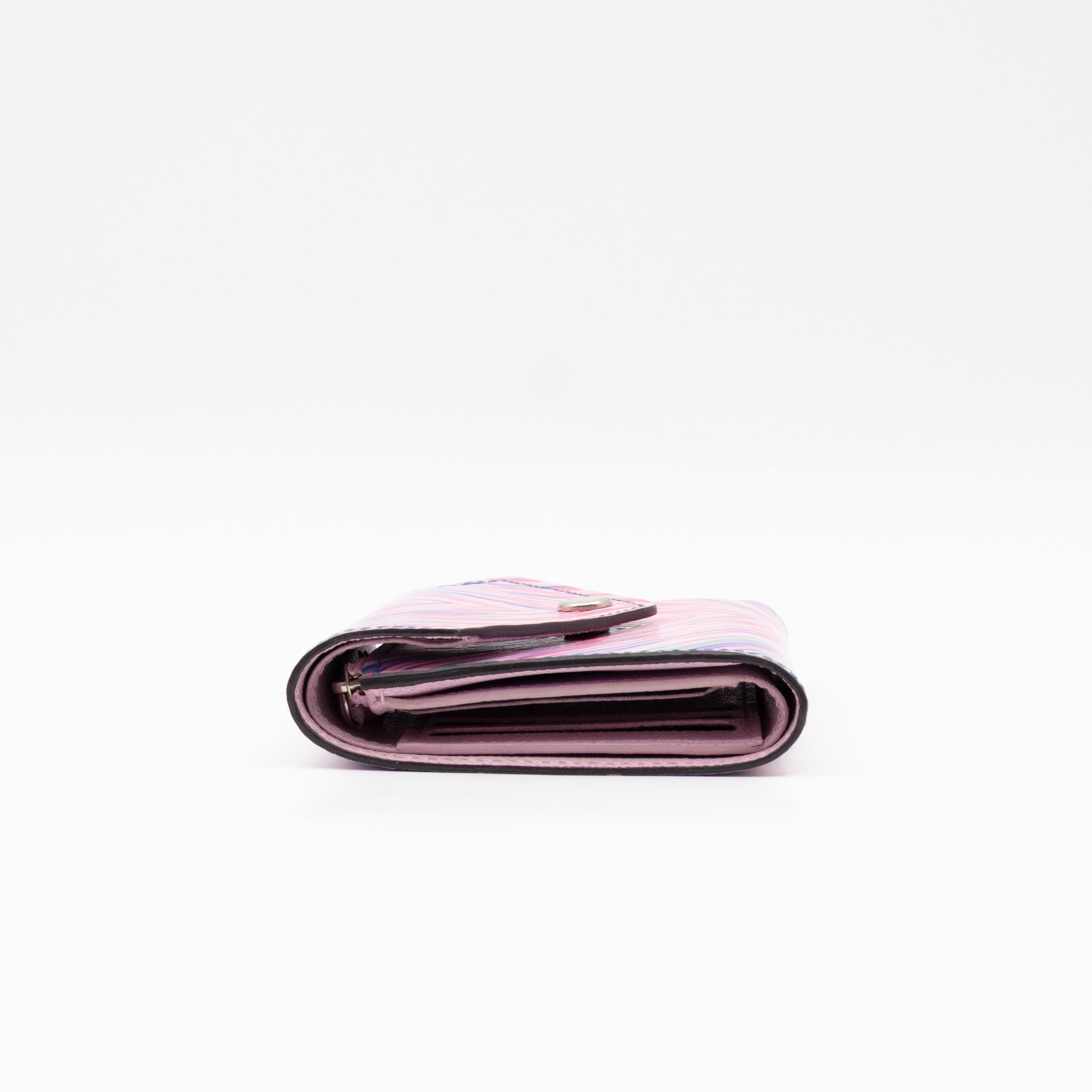 Victorine Wallet Epi Tropical Blue Rose