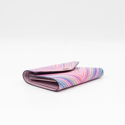 Victorine Wallet Epi Tropical Blue Rose