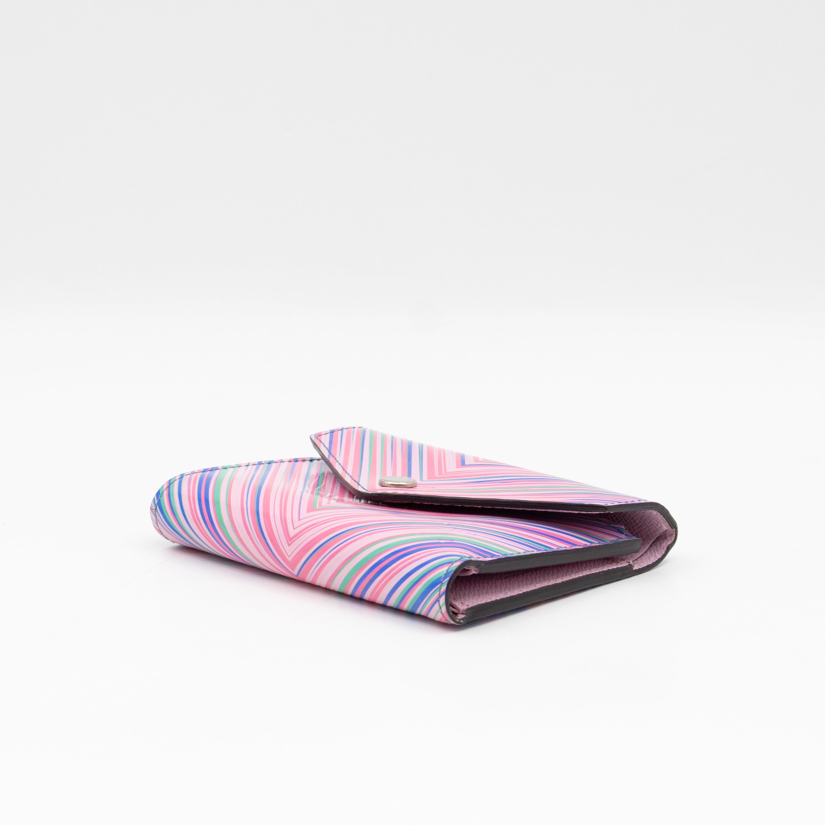 Victorine Wallet Epi Tropical Blue Rose