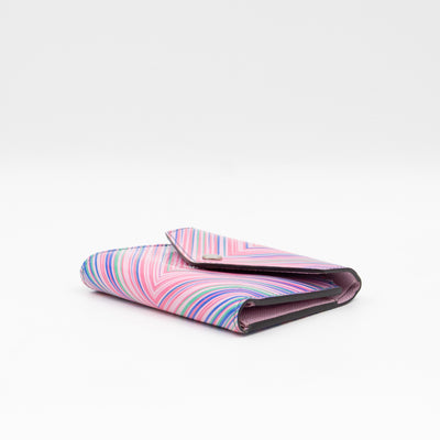 Victorine Wallet Epi Tropical Blue Rose
