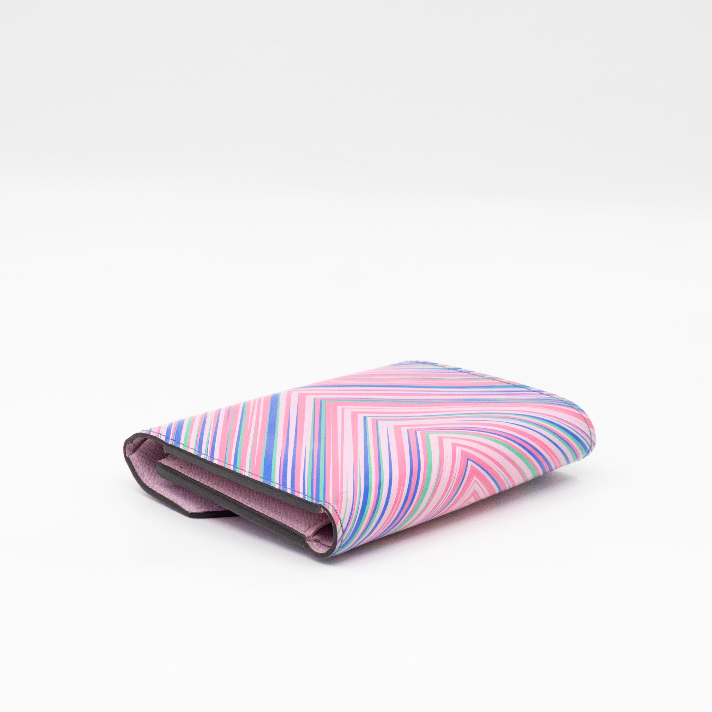 Victorine Wallet Epi Tropical Blue Rose