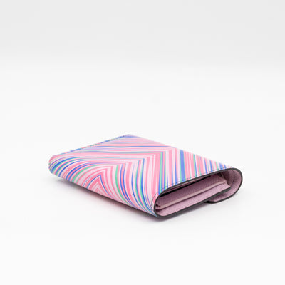 Victorine Wallet Epi Tropical Blue Rose