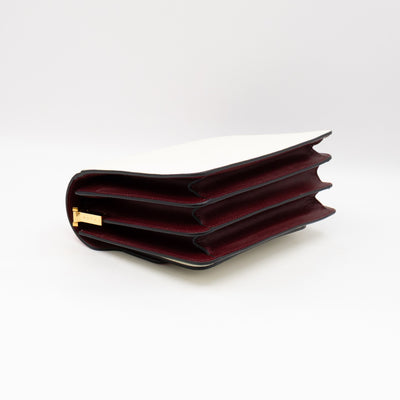 Trunk Bag Mini Pink White & Burgundy Saffiano Leather