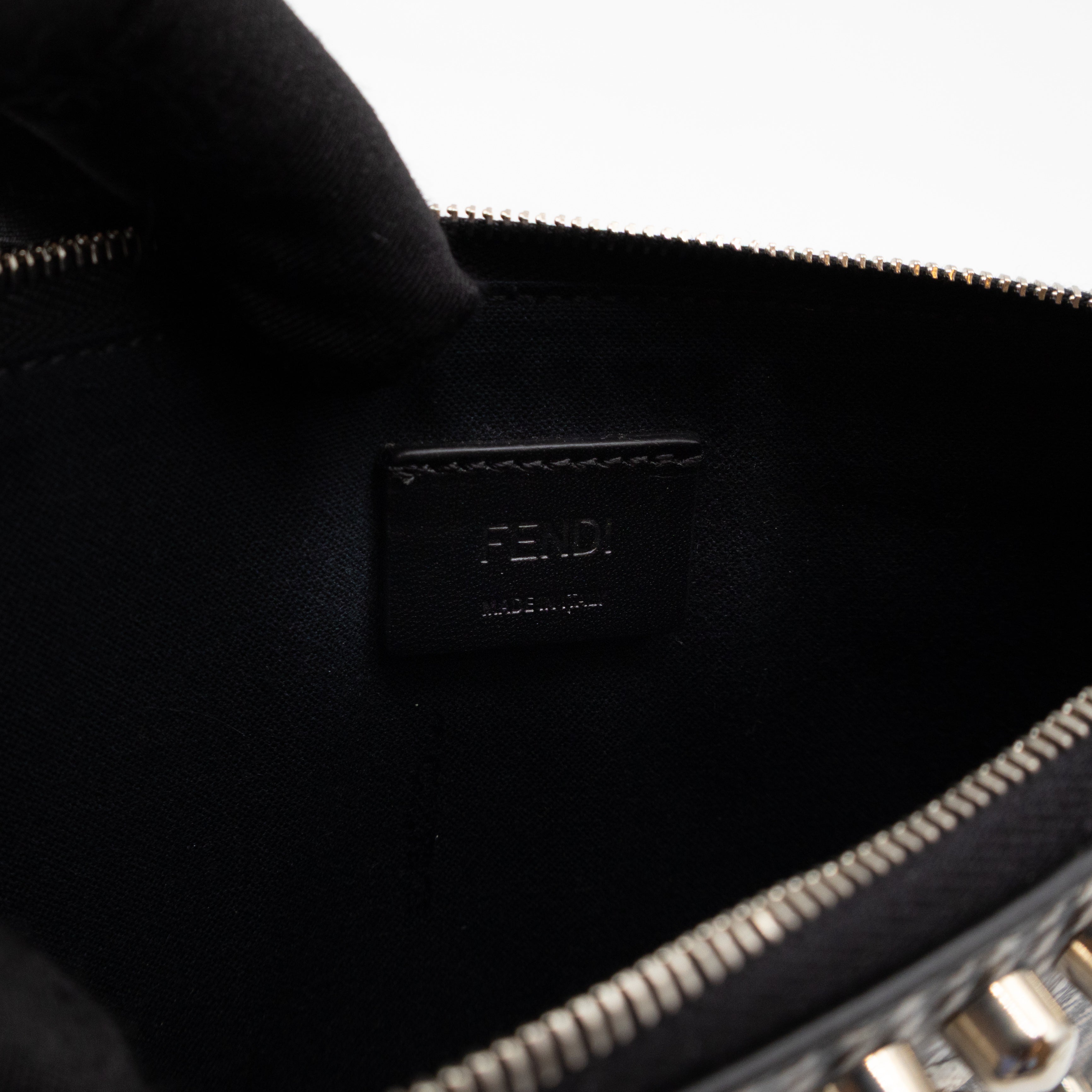 Karlito Wrist Pouch Studded Black White Check