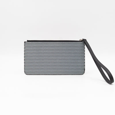 Karlito Wrist Pouch Studded Black White Check